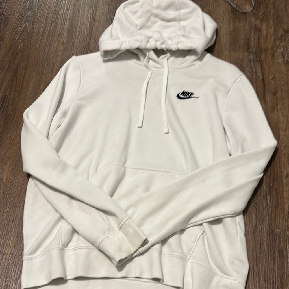 Nike White Athletic hoodie